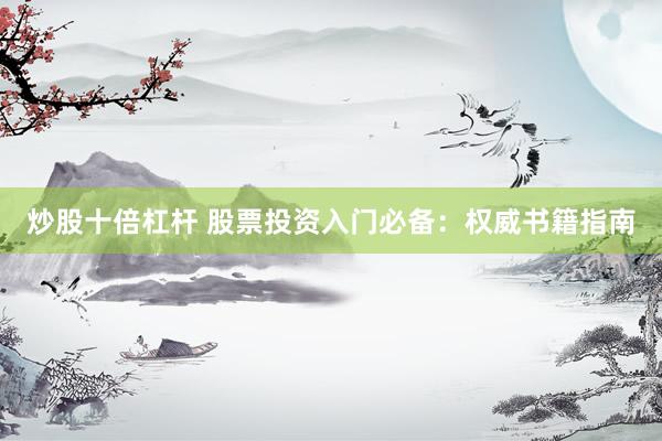 炒股十倍杠杆 股票投资入门必备：权威书籍指南