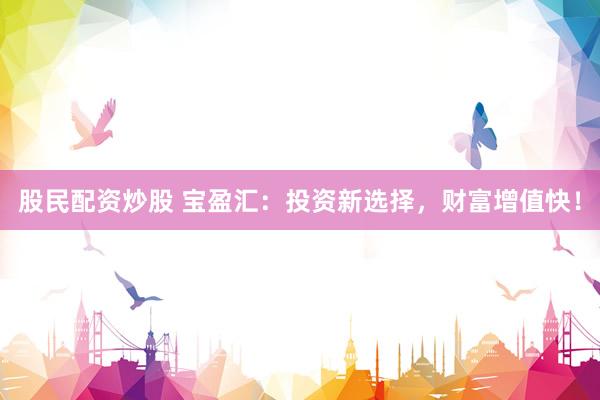 股民配资炒股 宝盈汇：投资新选择，财富增值快！