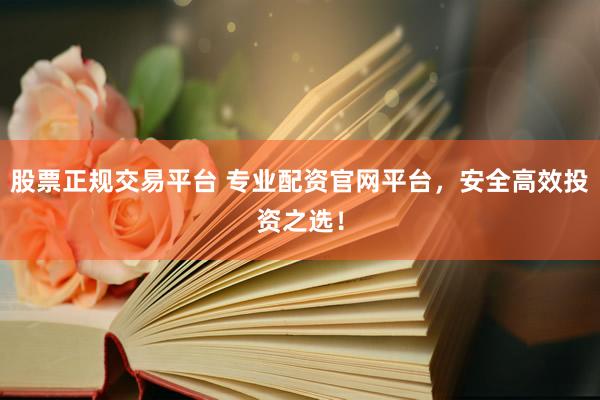 股票正规交易平台 专业配资官网平台，安全高效投资之选！