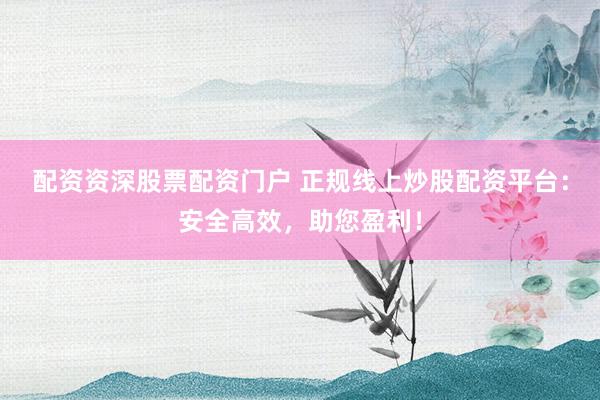 配资资深股票配资门户 正规线上炒股配资平台：安全高效，助您盈利！