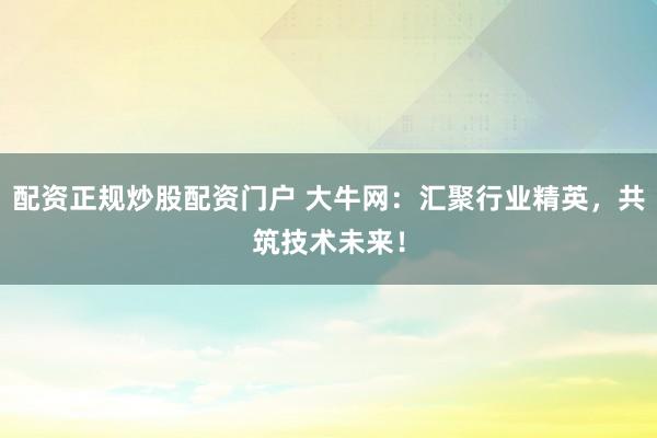 配资正规炒股配资门户 大牛网：汇聚行业精英，共筑技术未来！